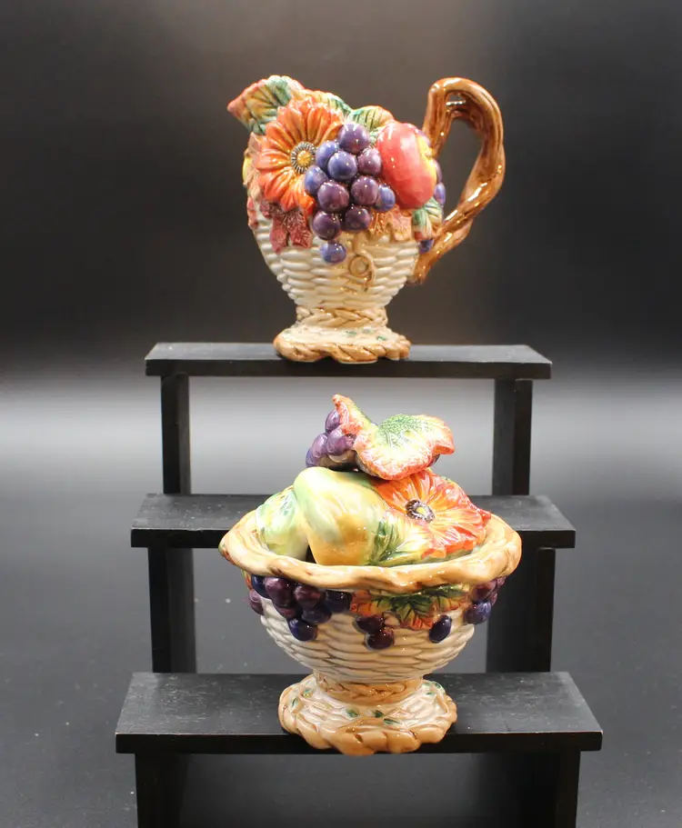 Fitz and Floyd Autumn Bounty Cream and Sugar set