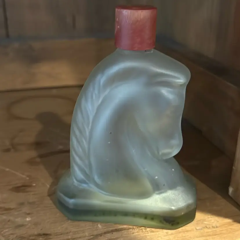 Avon Horse Head Glass Cologne Bottle