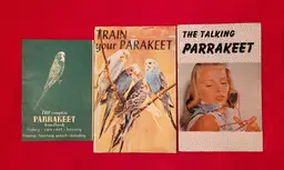 PARAKEETS Bird Pet Booklet Lot of 3 from 1950s Parrakeets Read Description