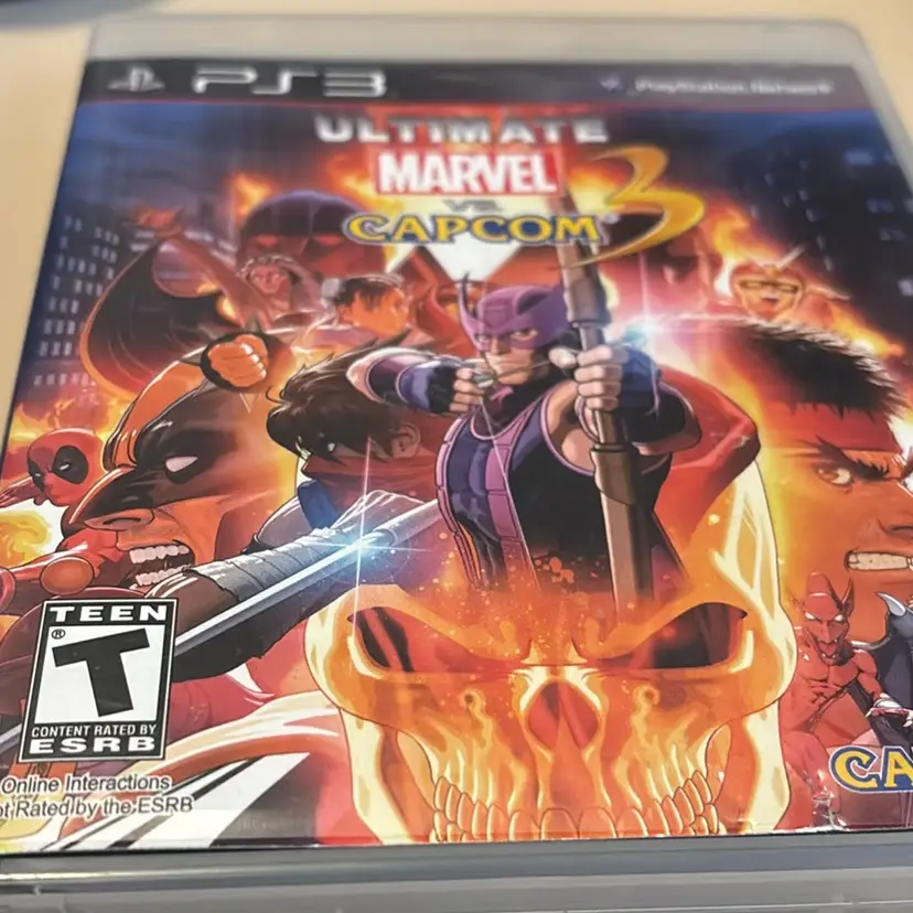 PS3 - Complete In Case Manual Cover Torn Off, Included - Ultimate Marvel vs Capcom 3