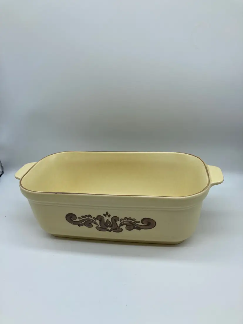 Pfaltzgraff Stoneware Village 2 Quart Loaf Dish Rectangular Baking Dish USA