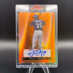 Frank Thomas Orange Leaf Electrum Auto /20 Chicago White Sox