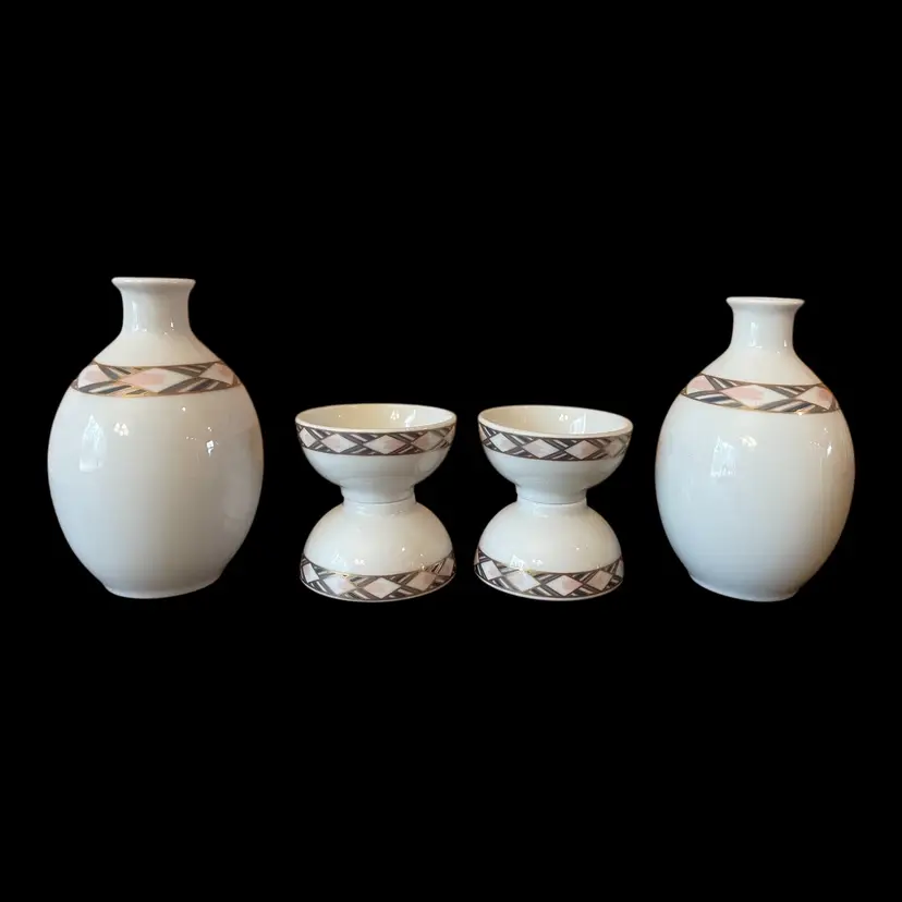 Vintage Porcelain Tea Set JAPANESE AIRLINES