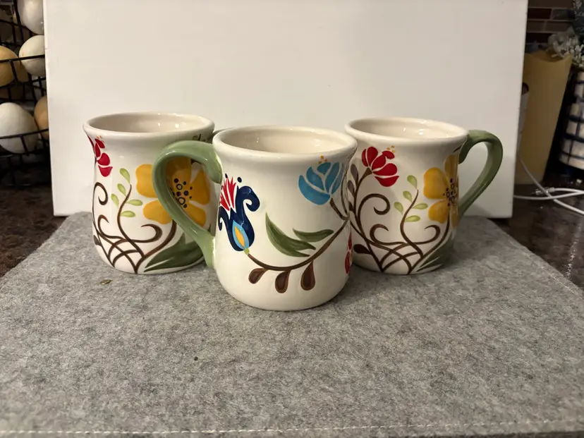 3 Vida Eva Mendes Espana Jardine 20oz Handcrafted Mugs  # 2907