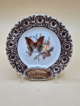 Treasure Craft California Butterfly 6" Plate