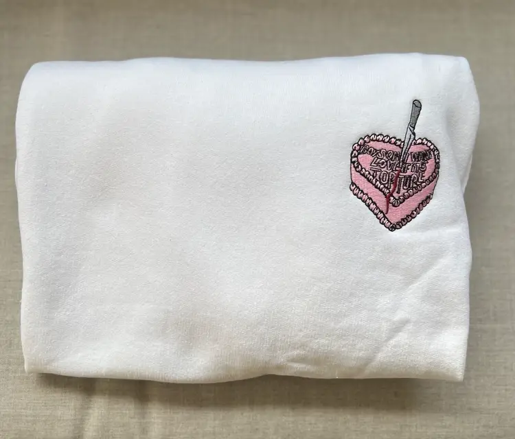 Blank Space Cake Embroidered Sweatshirt 