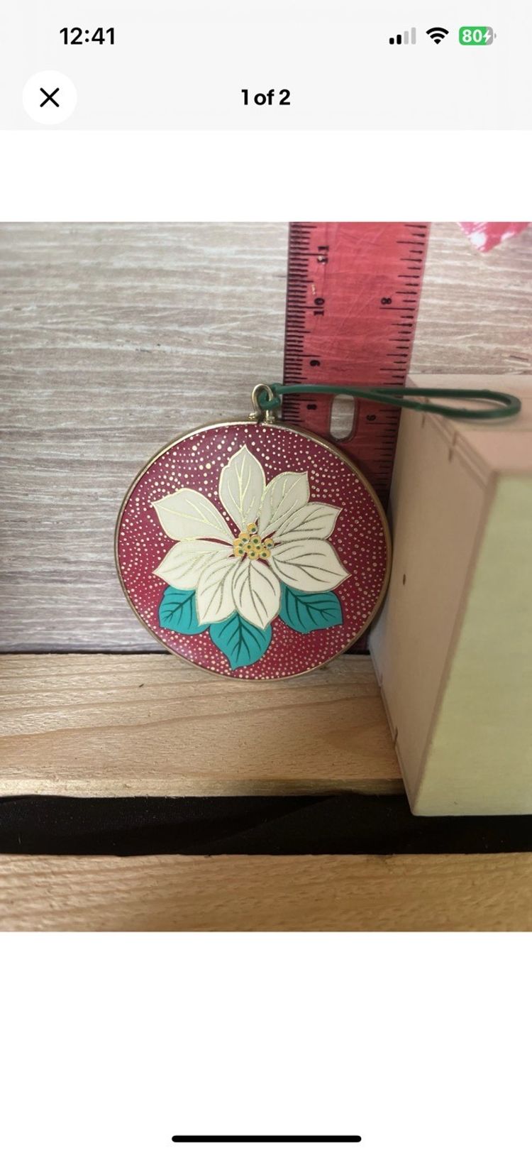 Hallmark Grandparents Poinsettia Ornament