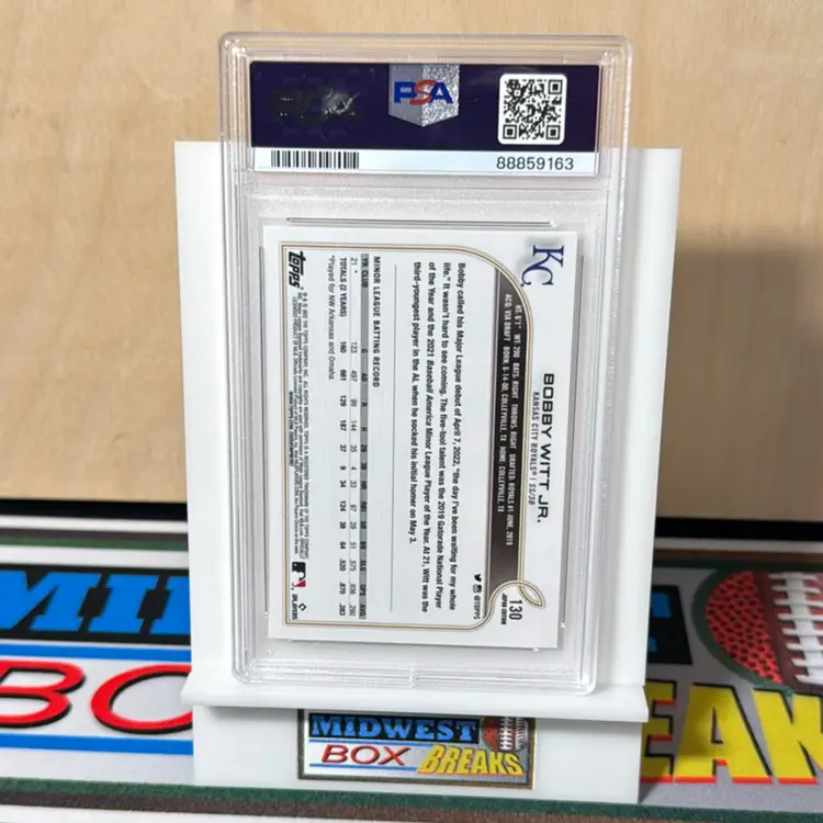 Bobby Witt Jr. #130 PSA 10 2022 Topps Japan Edition Kansas City Royals