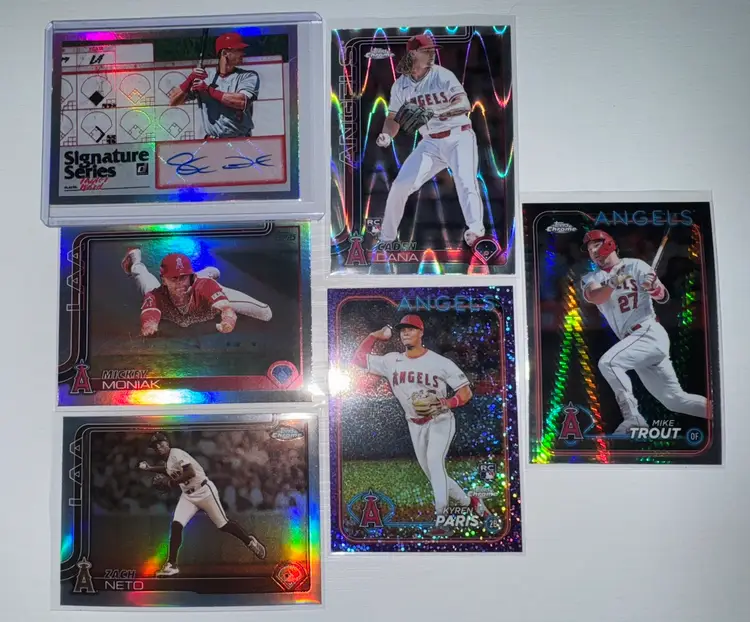 Los Angeles Angels 6 Card Lot