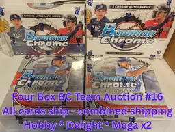 Washington Nationals - 16th 4 Box 2025 Bowman Chrome Team Auction - Hobby * Delight * Mega x2 (Final of 16 Breaks)