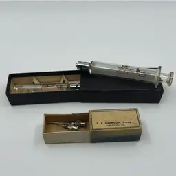 Vintage Glass Syringes And Hypodermic Needles Set