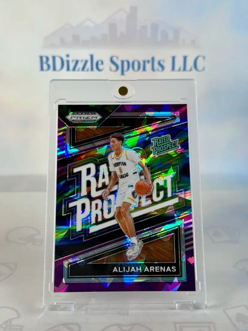 2024 Panini Prizm Draft Picks Alijah Arenas Rated Prospect Prizms Purple Ice #6 RC SN149