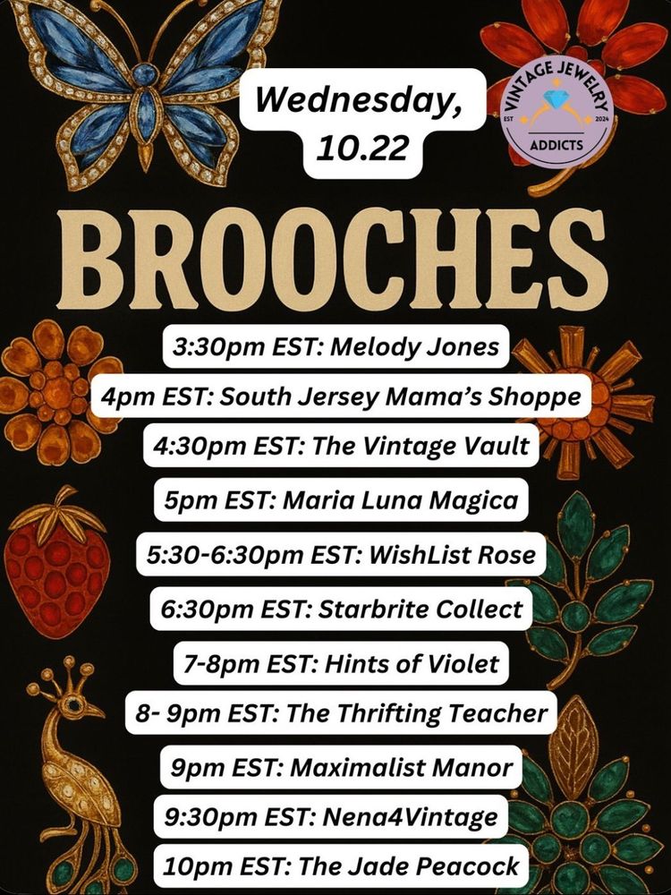 🎉Brooches, Brooches, Brooches with Nena🎉