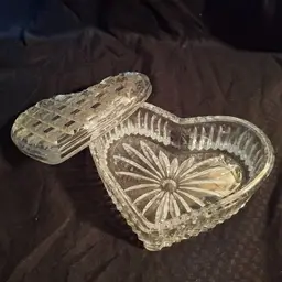 Germany Tritschler Winterhalder Bleikristall Lead Crystal 24% Heart Trinket Box