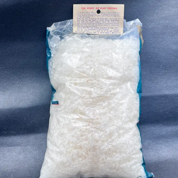 1940s Artificial Snow Flakes in Unpoened Bag - World Toy House Inc