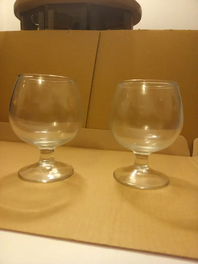 Vintage Glass Brandy Cup set