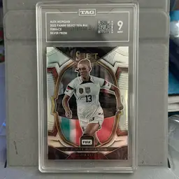 2022-23 Select FIFA Alex Morgan Silver Prizm Terrace Level TAG 9 USWNT