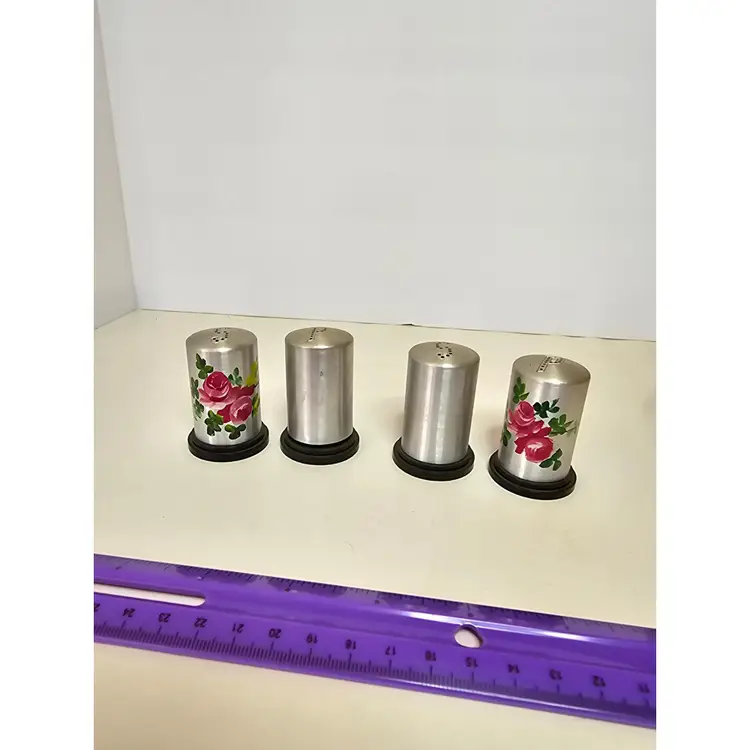 2 Sets Vintage Salt & Pepper Shakers Hand Painted