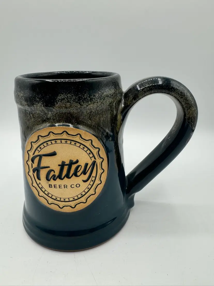 Handmade Fatty Beer Co. Pottery Mug RARE