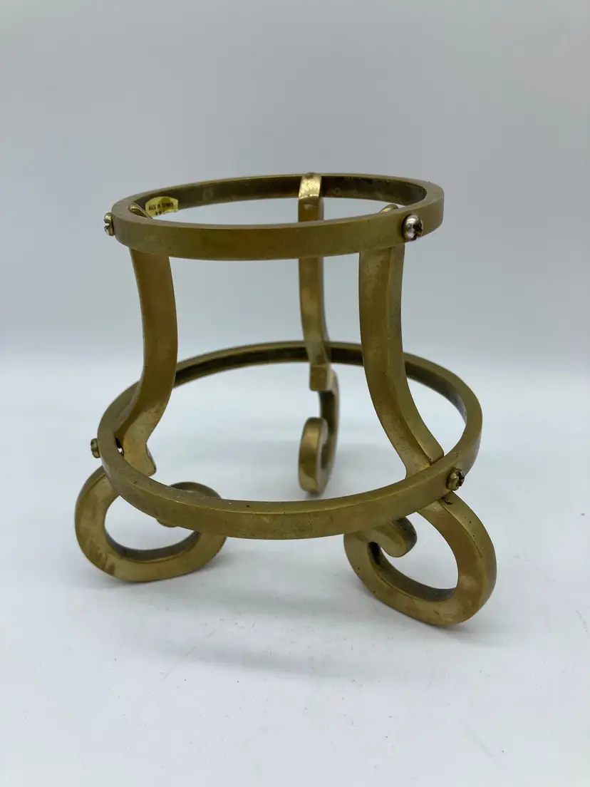Vintage Brass Stand for Orbs or Paperweights