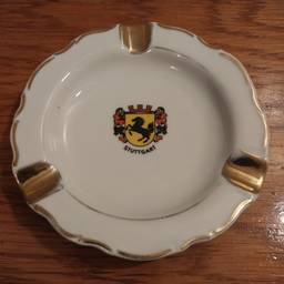 Vintage Stuttgart 5" Porcelain Ashtray ~ Gerold Porzellan Co. West Germany