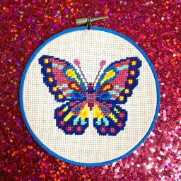Butterfly Hand-Embroidery Hoop 5"