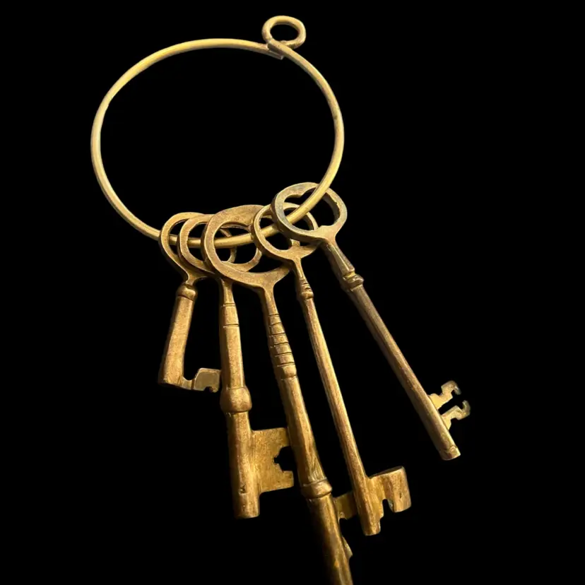 Solid Brass Skeleton Keys