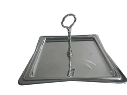 Vintage 1960s Metal Hellerware Tid Bit Tray Chromium USA MCM Mid Century Modern