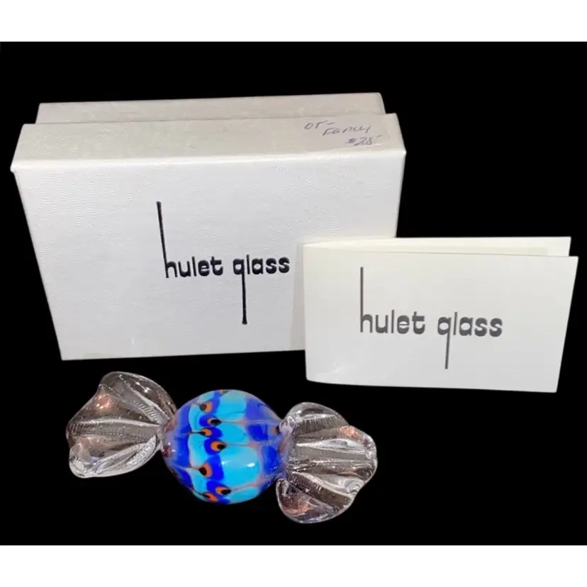 #03- Vintage 1980's /90's Dinah Hulet Art Glass Candy  As Pictured