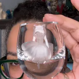 Carved Ballerina Votive