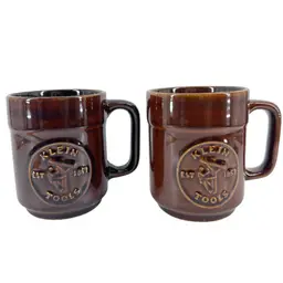Vintage Pfaltzgraff Klein Tools Lineman EST. 1857 Mugs