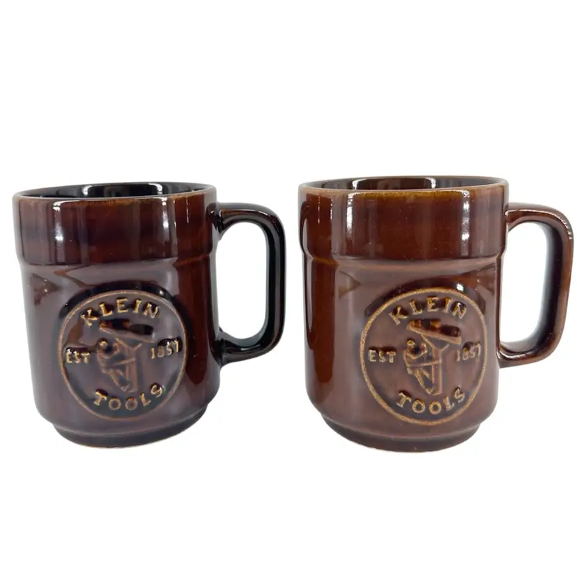 Vintage Pfaltzgraff Klein Tools Lineman EST. 1857 Mugs