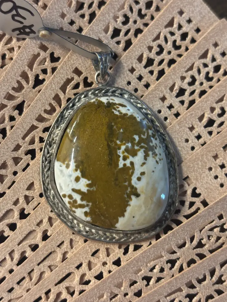 Jasper Pendant - Sterling Silver