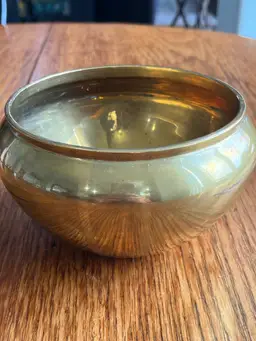 Brass jardinière bowl 3.5 "