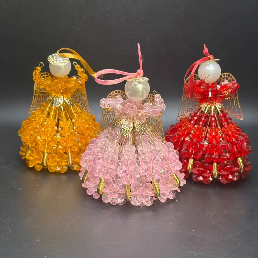 3 Vintage Safety Pin Fairy Godmothers 3.5”