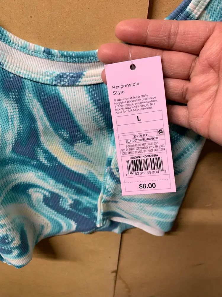 Women’s Tank Crop Top Size L