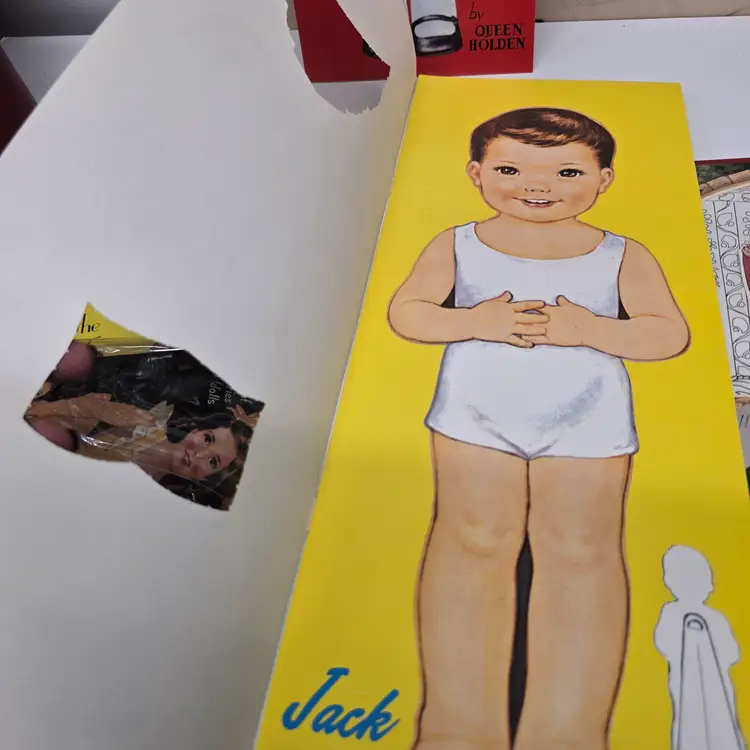 Huge Schoolboy & Schoolgirl Paper Doll Books Uncut