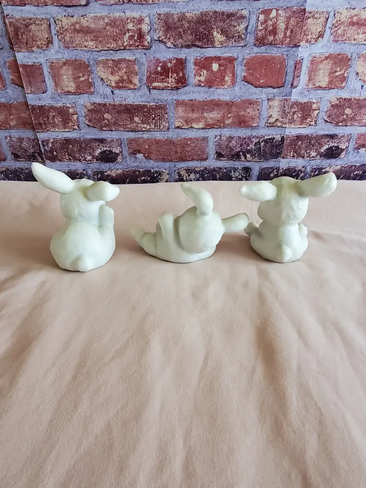 Homco Bunny Rabbit Set Of 3