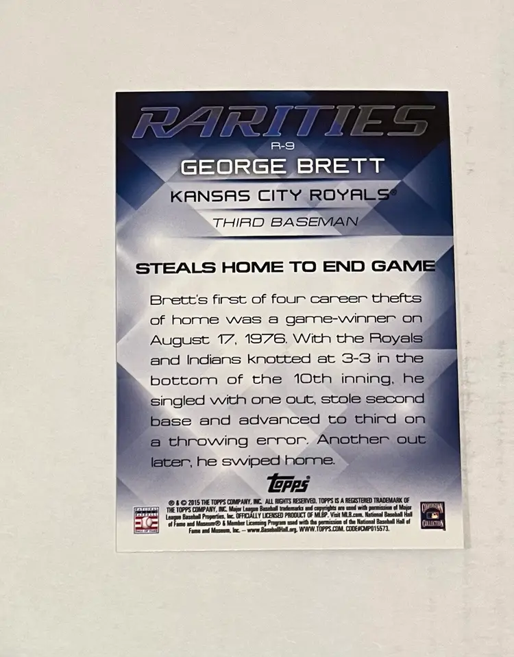 George Brett Rarities Kansas City Royals