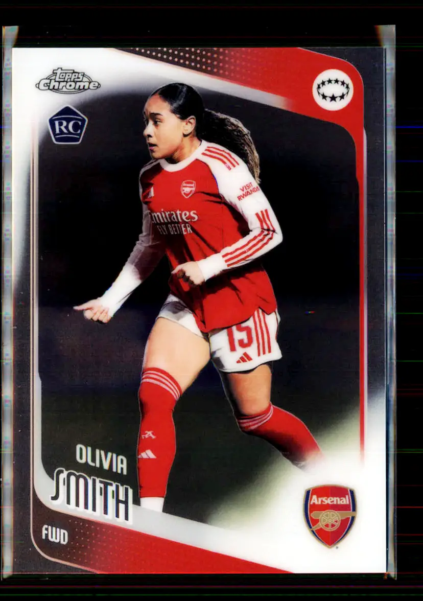 Olivia Smith 2025-26 Topps Chrome UEFA Women's Champions League #16 - (145) - Arsenal FC