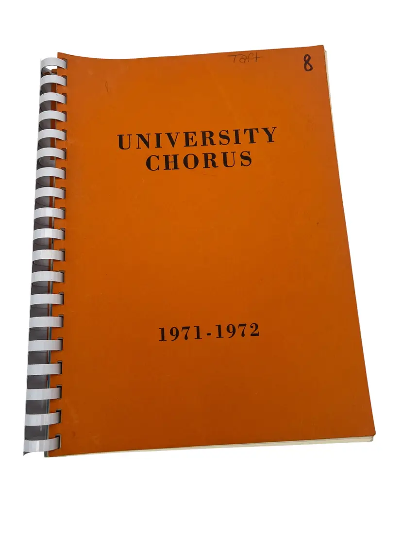 University of Tennessee 1971-1972 University Chorus Songbook Stravinsky Symphony of Psalms My Fair Lady Sheet Music
