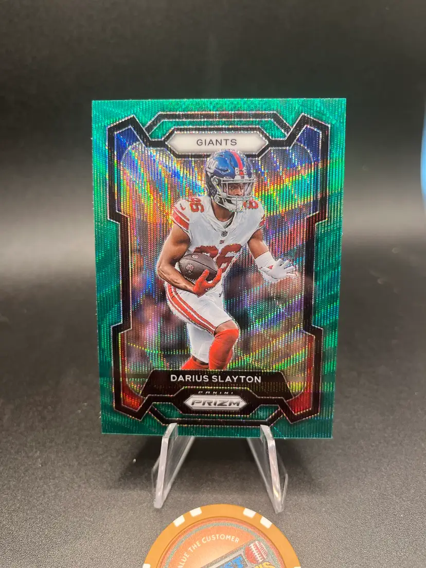 Darius Slayton Green Wave RC 2023 prizm New York Giants