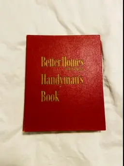 First Edition 1951 Better Homes and Gardens Handyman's Book; Binder with Punched Hole Pages Mid Century Retro Vintage Nostalgic
