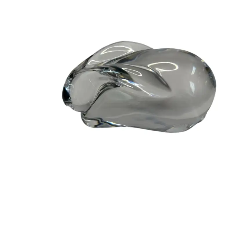 Atlantis Lead Crystal Bunny Made In Portugal Paperweight @ 3 3/4x 2