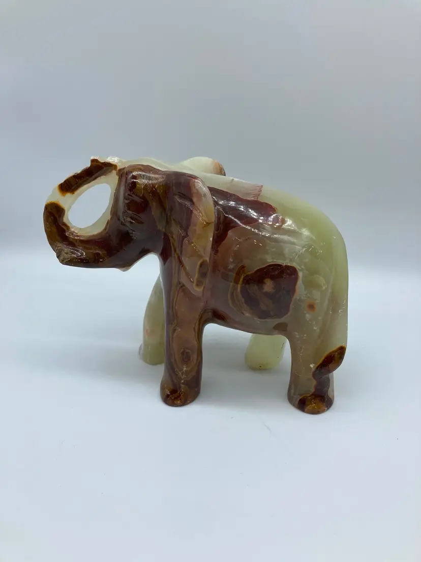 Large Stone Quartz Elephant