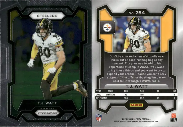 T.J. Watt   Lot of 16  Football Cards Pittsburgh Steelers  CC26