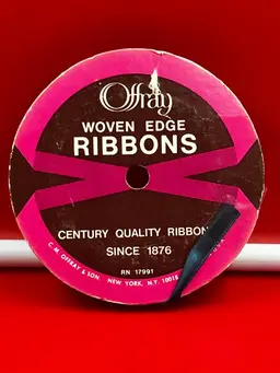 Offray Woven Edge Ribbons 175 Shocking Pink