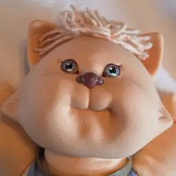 1983 Koosas Cabbage Patch Kids Brown Cat Overalls Doll NWOT