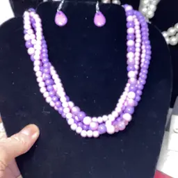 4 Strand Necklace & Earrings