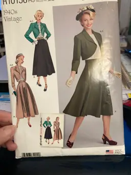 Vintage Simplicity R10156 h5 1940s Sewing Pattern - Uncut